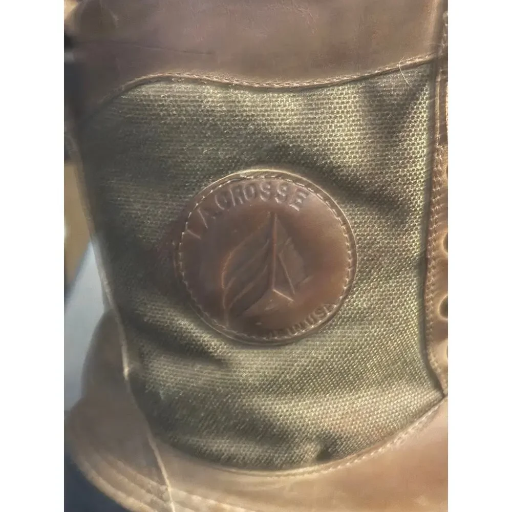 LaCrosse Insulated Brown Leather Rubber Duck Boots Men’s Size 13 Read